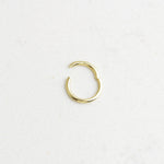 14k Solid Gold Ring Piercing - alternate view 2