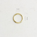 14k Solid Gold Ring Piercing - alternate view 3