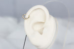 14k Solid Gold Five Stone Ring Piercing - alternate view 4