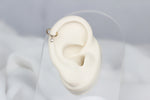 14k Solid Gold Drop Ring Piercing - alternate view 4