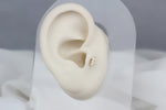 14k Solid Gold 3 Drumstick Tragus Piercing - alternate view 5