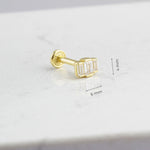 14k Solid Gold 3 Drumstick Tragus Piercing - alternate view 3
