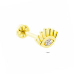 14k Solid Gold Eye Tragus Piercing - alternate view 4