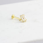 14k Solid Gold Drumstick Tragus Piercing - alternate view 2