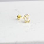 14k Solid Gold Drumstick Tragus Piercing