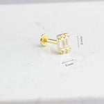 14k Solid Gold Drumstick Tragus Piercing - alternate view 3
