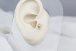 14k Solid Gold SolitaireTragus Piercing - alternate view 5