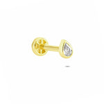 14k Solid Gold Drop Tragus Piercing - alternate view 4