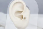 14k Solid Gold Three Stone Tragus Piercing - alternate view 5