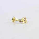 14k Solid Gold Star Tragus Piercing - alternate view 2