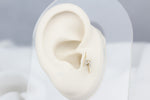 14k Solid Gold Lightning Tragus Piercing - alternate view 5