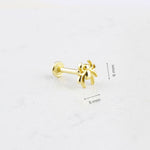 14k Solid Gold Spider Tragus Piercing - alternate view 3