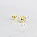 14k Solid Gold Drop Tragus Piercing - alternate view 3