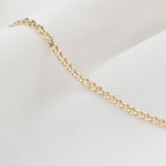 14k Solid Gold Curb Chain Necklace - alternate view 2