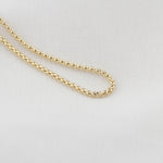 14k Solid Gold Popcorn Chain Necklace - alternate view 3