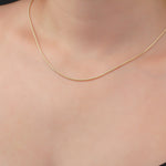 14k Solid Gold Popcorn Chain Necklace