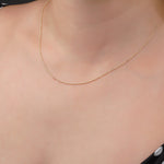 14k Solid Gold Ball Chain Necklace