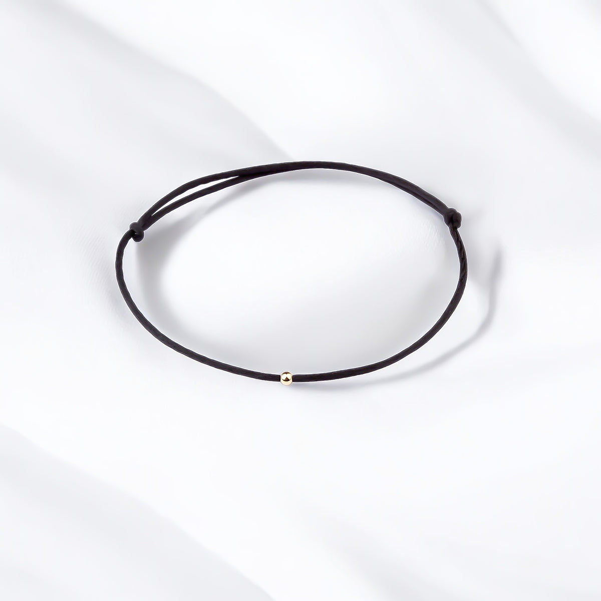 14k Solid Gold Ball Rope Bracelet