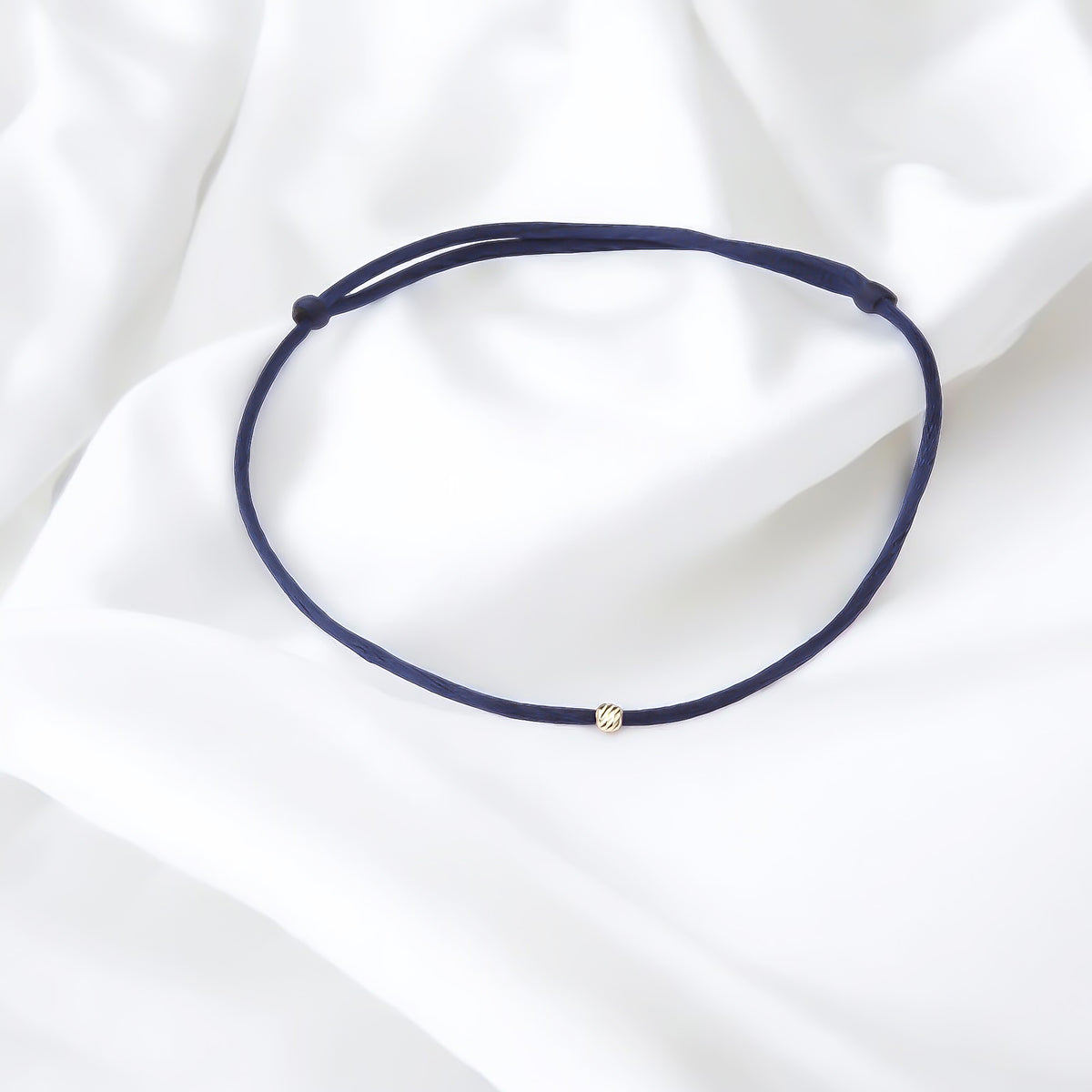 14k Solid Gold Ball Rope Bracelet