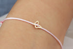 14k Solid Gold Butterfly Rope Bracelet - alternate view 2