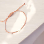 14k Solid Gold Heart Infinity Rope Bracelet