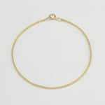 14k Solid Gold 1,5 mm Popcorn Chain Bracelet - alternate view 3
