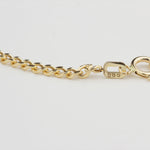 14k Solid Gold 2,5 mm Curb Chain Bracelet - alternate view 4