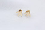 14k Solid Gold Phoenix Earrings - alternate view 3