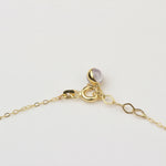 14k Solid Gold Heart Anklet - alternate view 3
