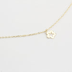 14k Solid Gold Star Anklet - alternate view 2