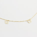 14k Solid Gold Oyster Anklet - alternate view 2