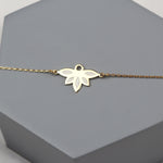 925k Sterling Silver Lotus Bracelet - alternate view 3