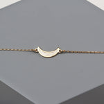925k Sterling Silver Crescent Bracelet