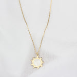 925k Sterling Silver Sun Necklace - alternate view 3