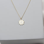 925k Sterling Silver Sun Necklace - alternate view 4
