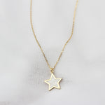 925k Sterling Silver Star Necklace - alternate view 2