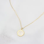 925k Sterling Silver Sun Necklace - alternate view 3