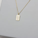925k Sterling Silver Geo Necklace - alternate view 3