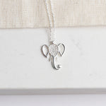 925k Sterling Silver Elephant Necklace