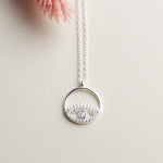 925k Sterling Silver Eye Necklace