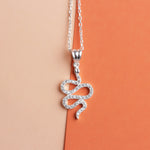 925k Sterling Silver Snake Necklace