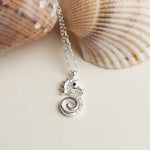 925k Sterling Silver Seahorse Necklace