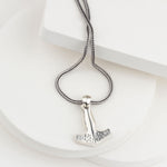 925 Sterling Silver Viking Mjölnir Hammer Necklace
