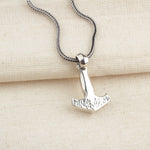 925 Sterling Silver Viking Mjölnir Hammer Necklace