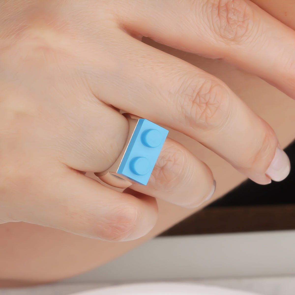 Bricks Jewel Sterling Silver 1x2 Brick Ring