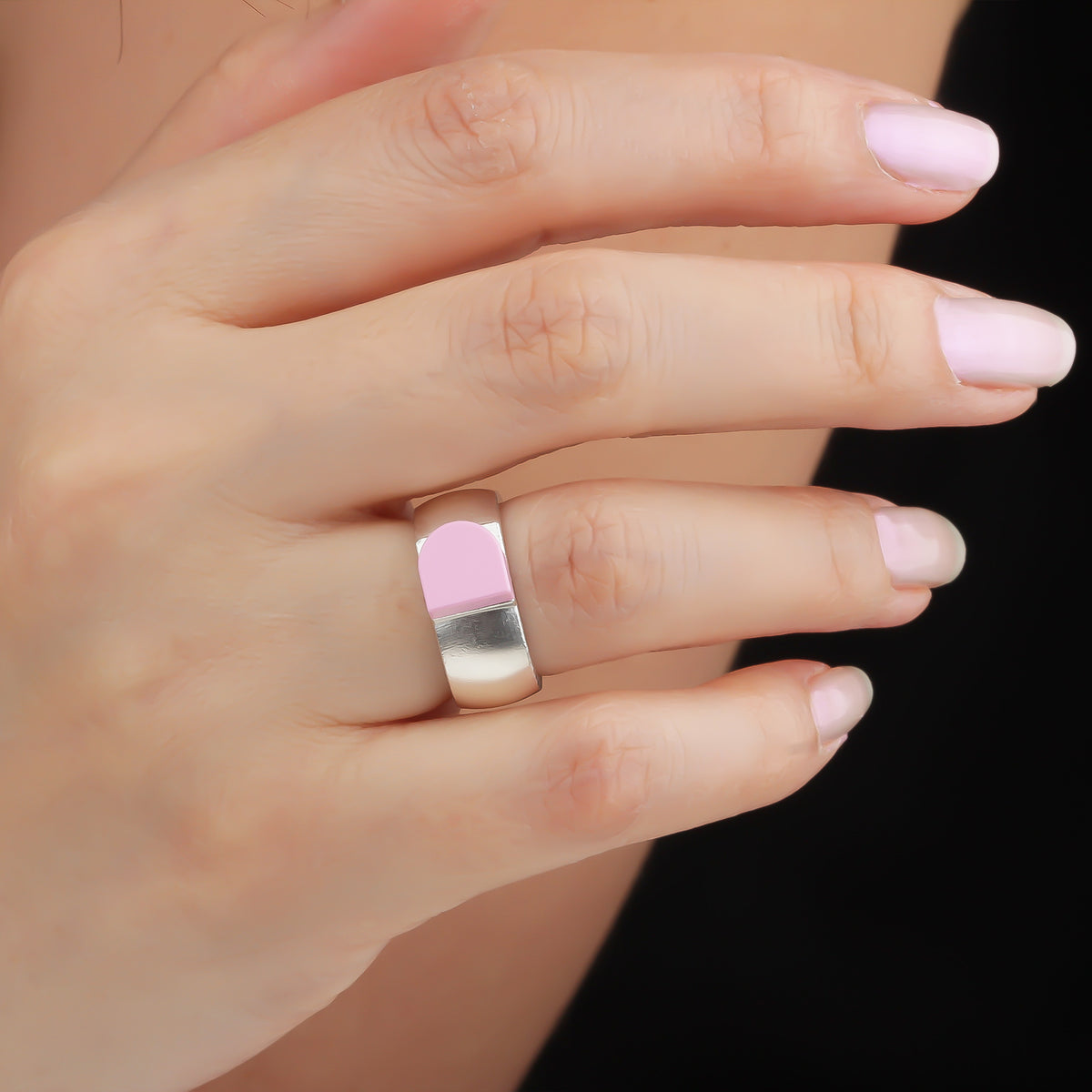 Bricks Jewel Sterling Silver 1x1 Brick Ring
