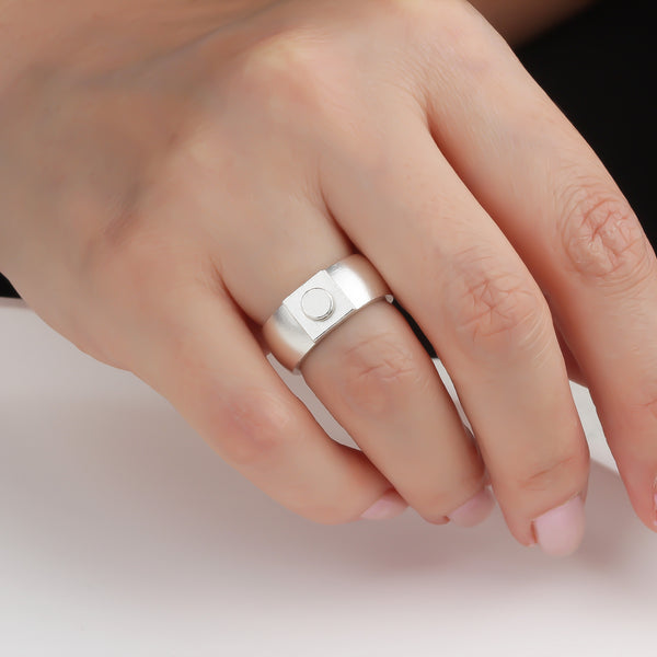 Bricks Jewel Sterling Silver 1x1 Brick Ring
