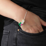 Bricks Jewel Sterling Silver 1x3 Brick Bracelet - alternate view 2