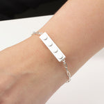 Bricks Jewel Sterling Silver 1x4 Brick Bracelet - alternate view 2