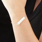 Bricks Jewel Sterling Silver 1x4 Brick Bracelet